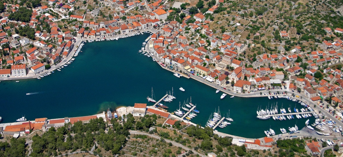 Milna Bay on Šolta island, Croatia